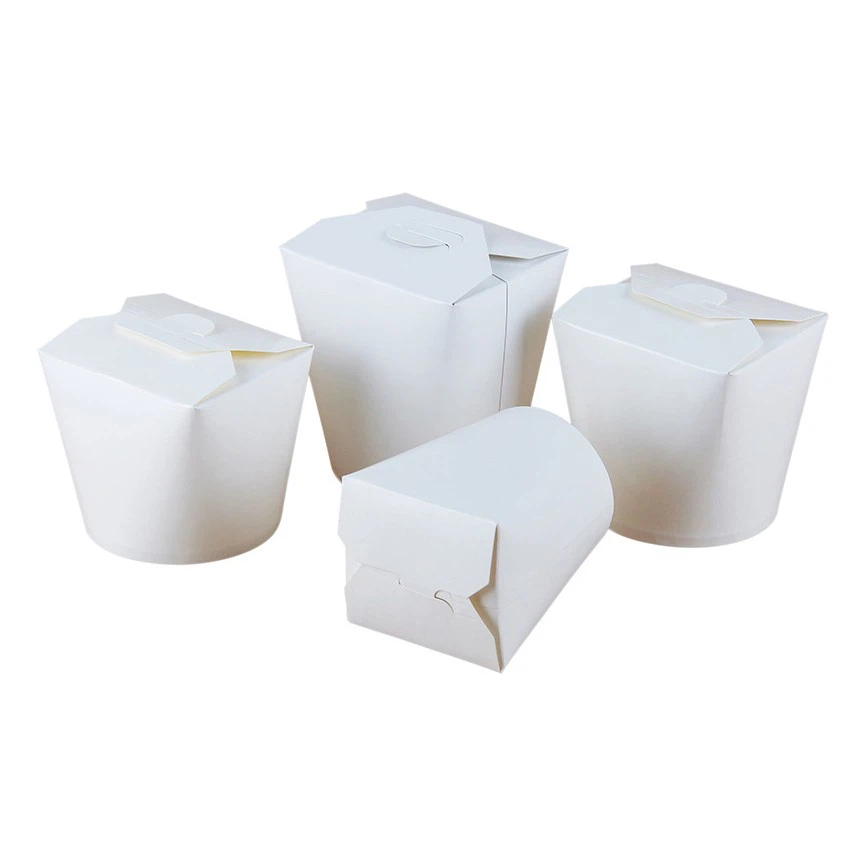 Chinese Disposable Food Pail Noodle Soup Container Take Out Paper Noodle Boxes