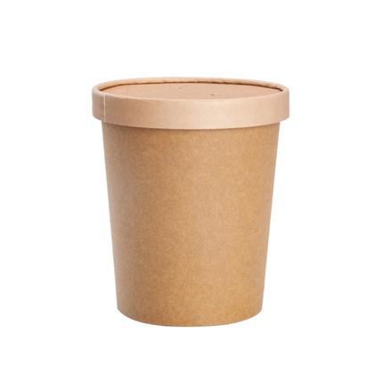 Wholesale Eco-Friendly Disposable Lunch Custom Take Out Take Away Food Grade Customized Print Biodegradable Food Packaging Soup Tub Soup Cup